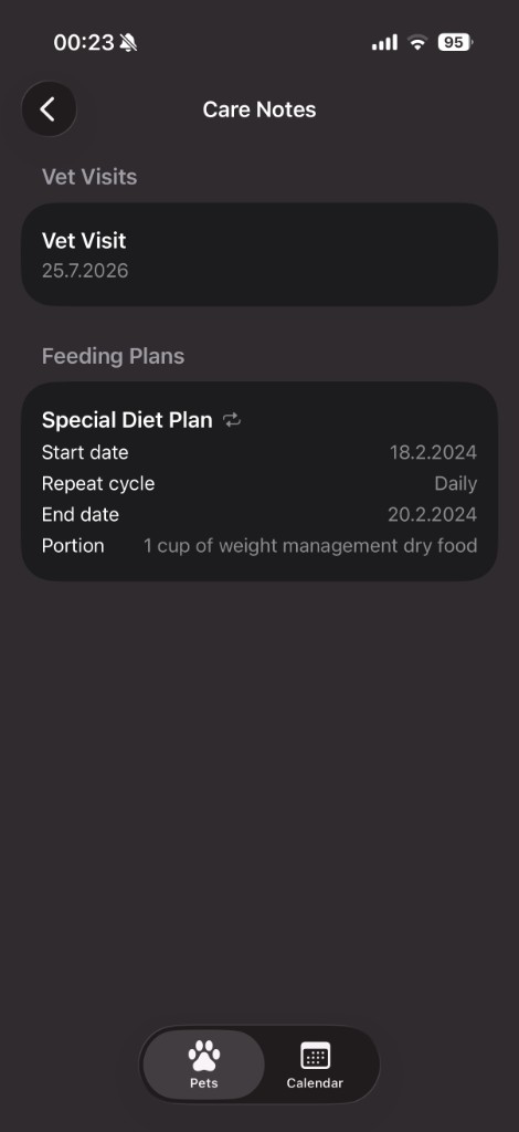PawGuard Care Notes